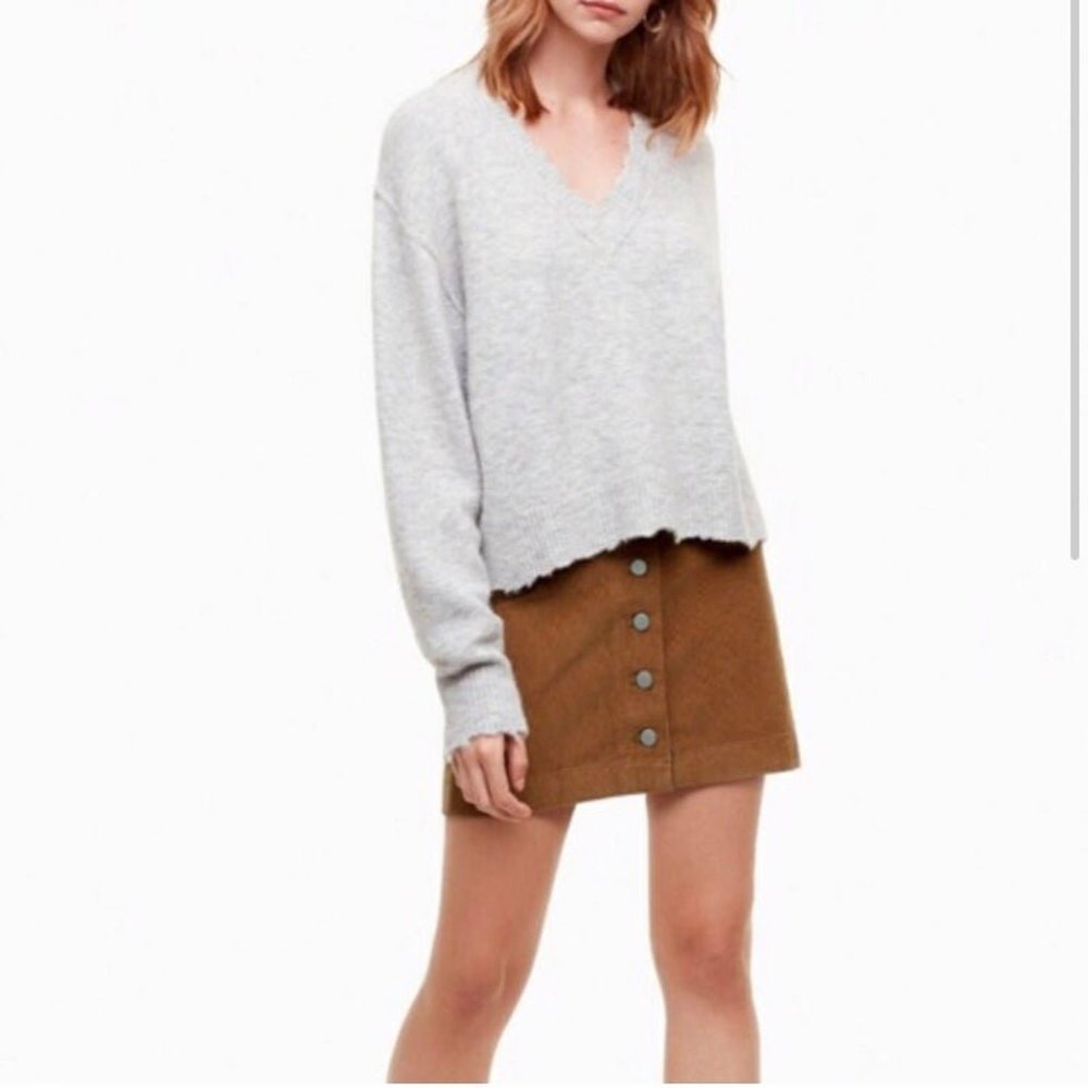 Aritzia Wilfred Free Corduroy Mini Skirt